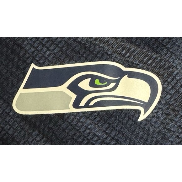 Seattle Seahawks Mens X-Large Pullover Blue Camo Emerald City NFL Team Apparel - Picture 5 of 9